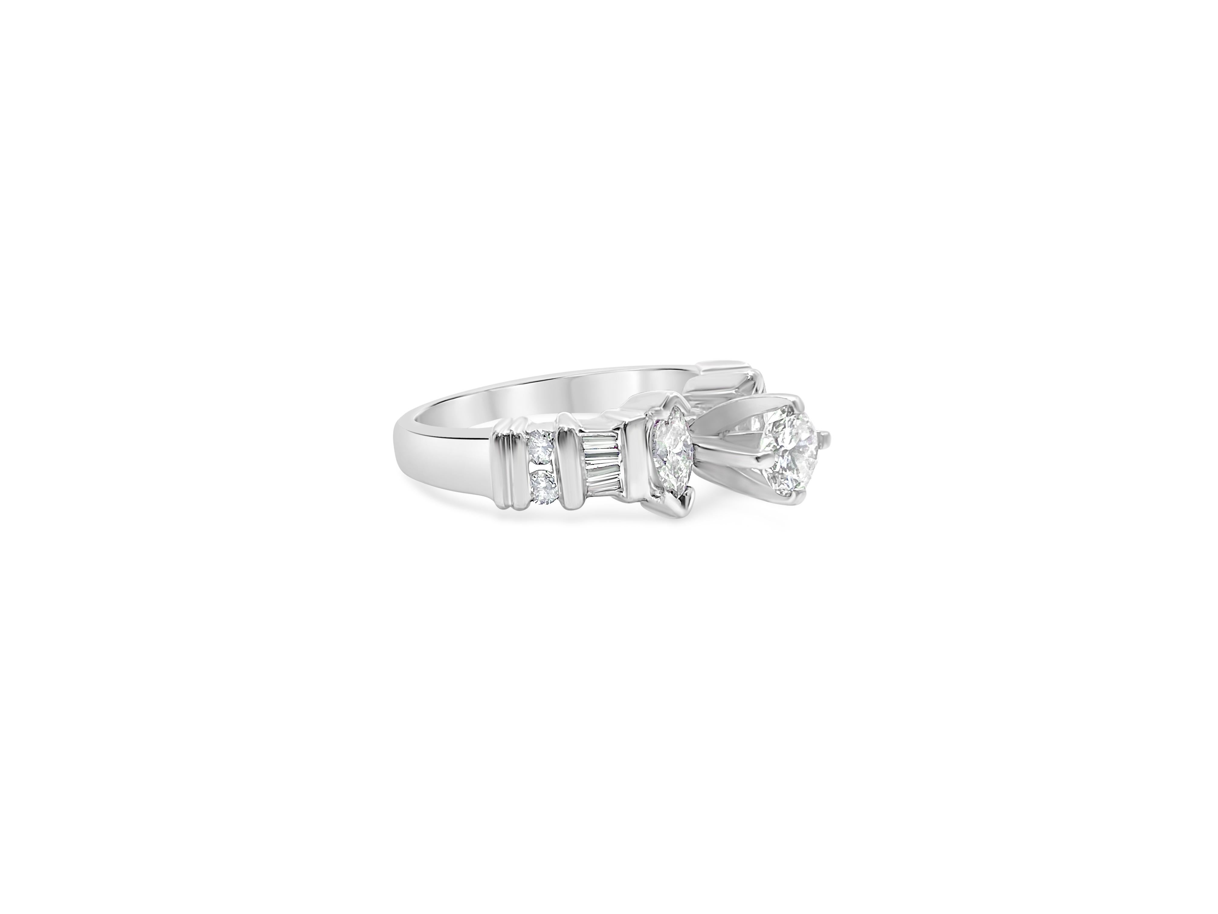 Vintage 1.50 Carat Diamond Engagement Ring For Her In Excellent Condition For Sale In Miami, FL