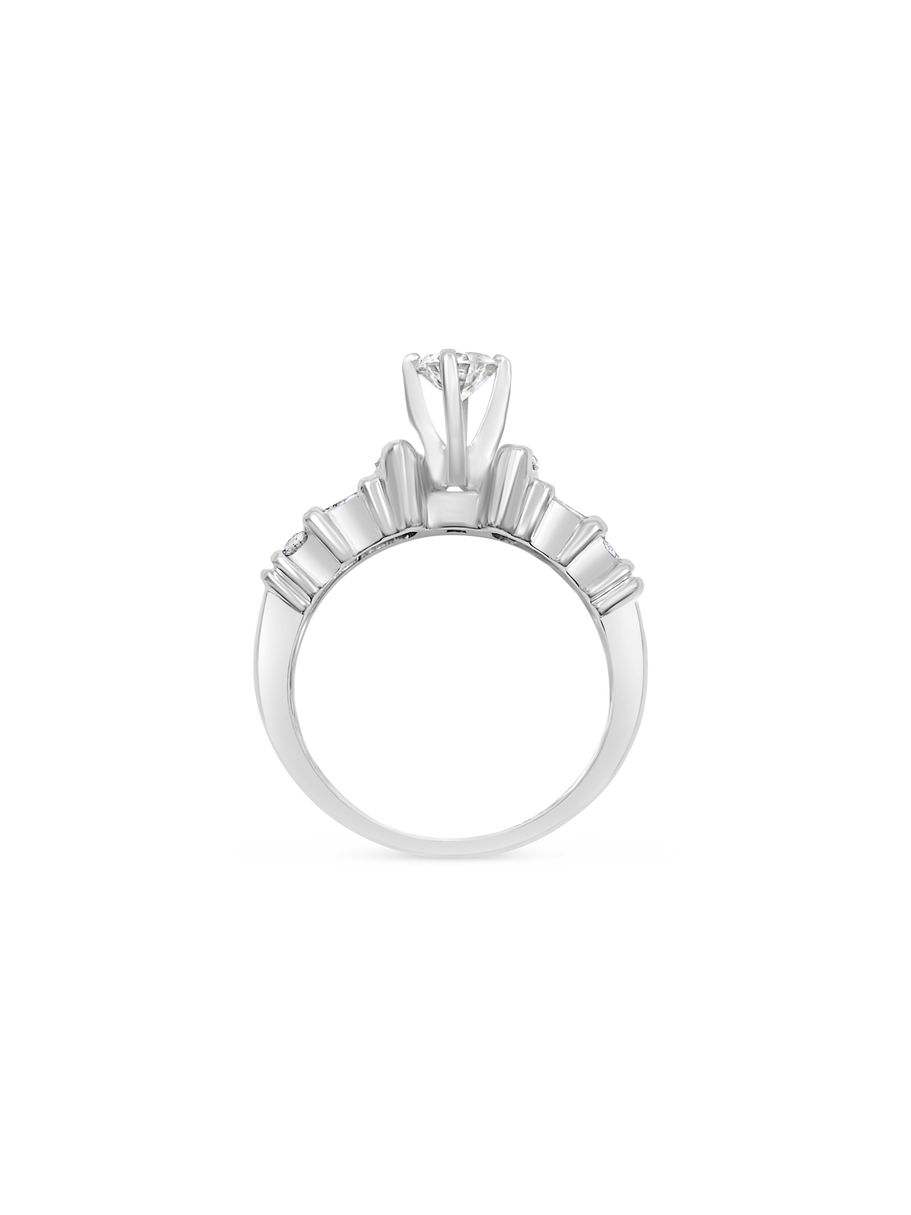 Women's Vintage 1.50 Carat Diamond Engagement Ring For Her For Sale