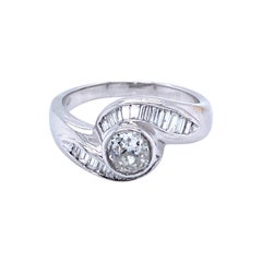 Vintage 1.50 Carat Diamond Gold Engagement Ring