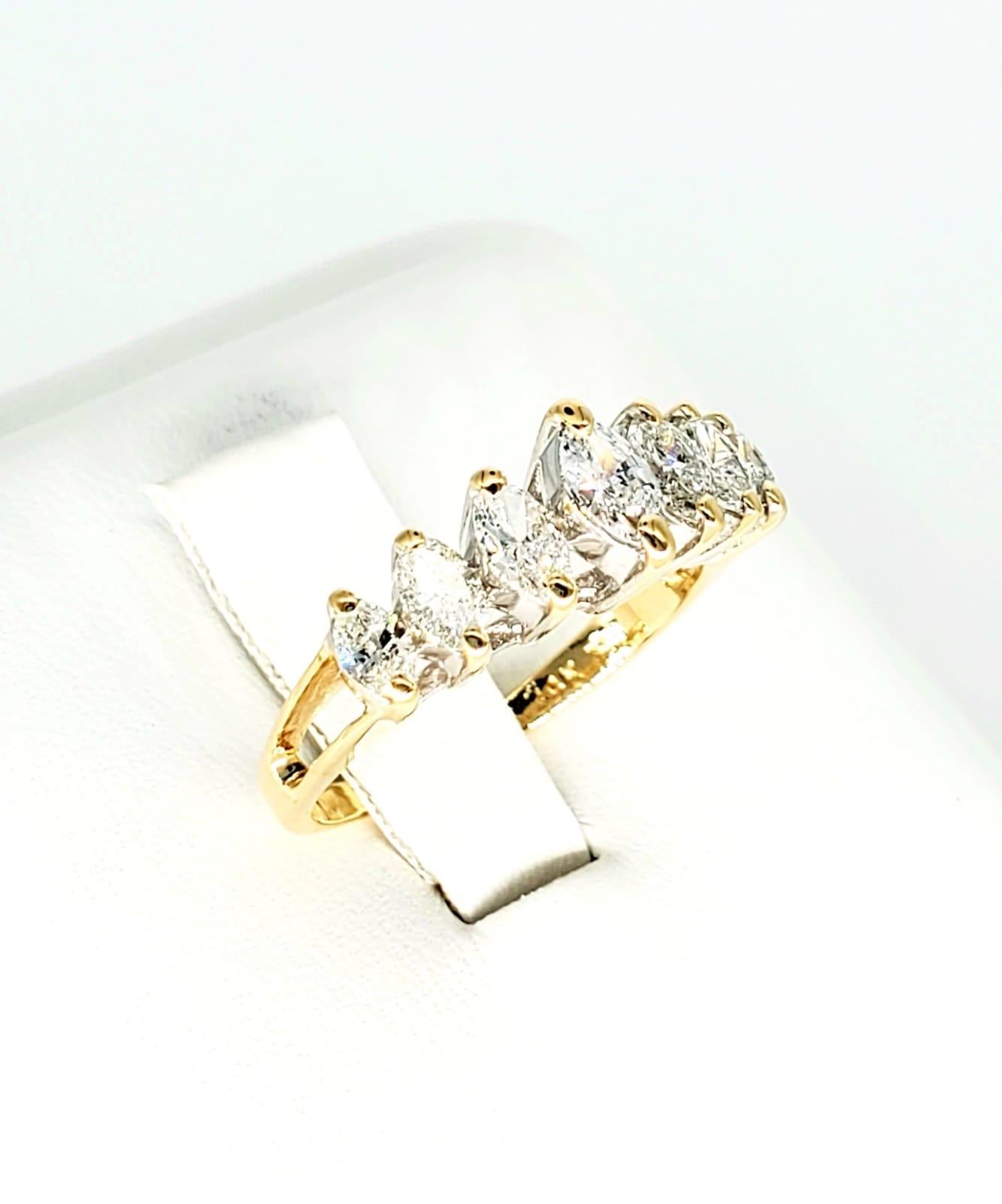 half carat marquise diamond ring