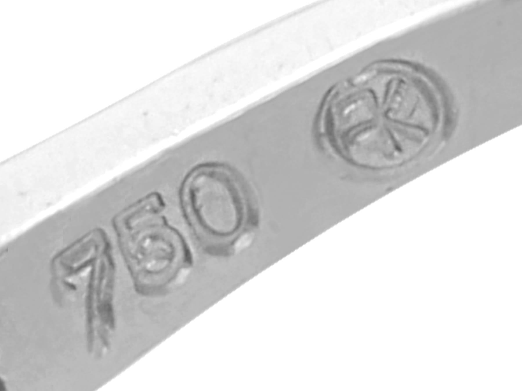 Vintage 1.50ct Diamond and 18k White Gold Twist Ring Circa 1960 For Sale 4