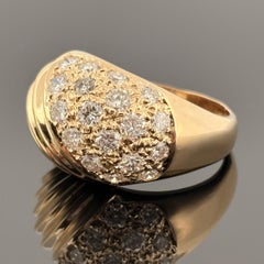 Anillo Cúpula Diamante Vintage 1.50ctw Oro Amarillo 14k