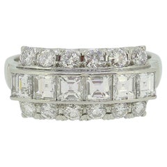 Vintage 1.51 Carat Diamond Cluster Ring