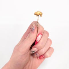 Vintage 15ct Gold Figural Pig Stickpin