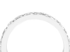 Vintage 1.60 Carat Diamond and White Gold Full Eternity Ring