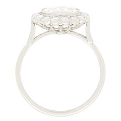 Vintage 1.60ct Diamond Cluster Ring, c.1950s