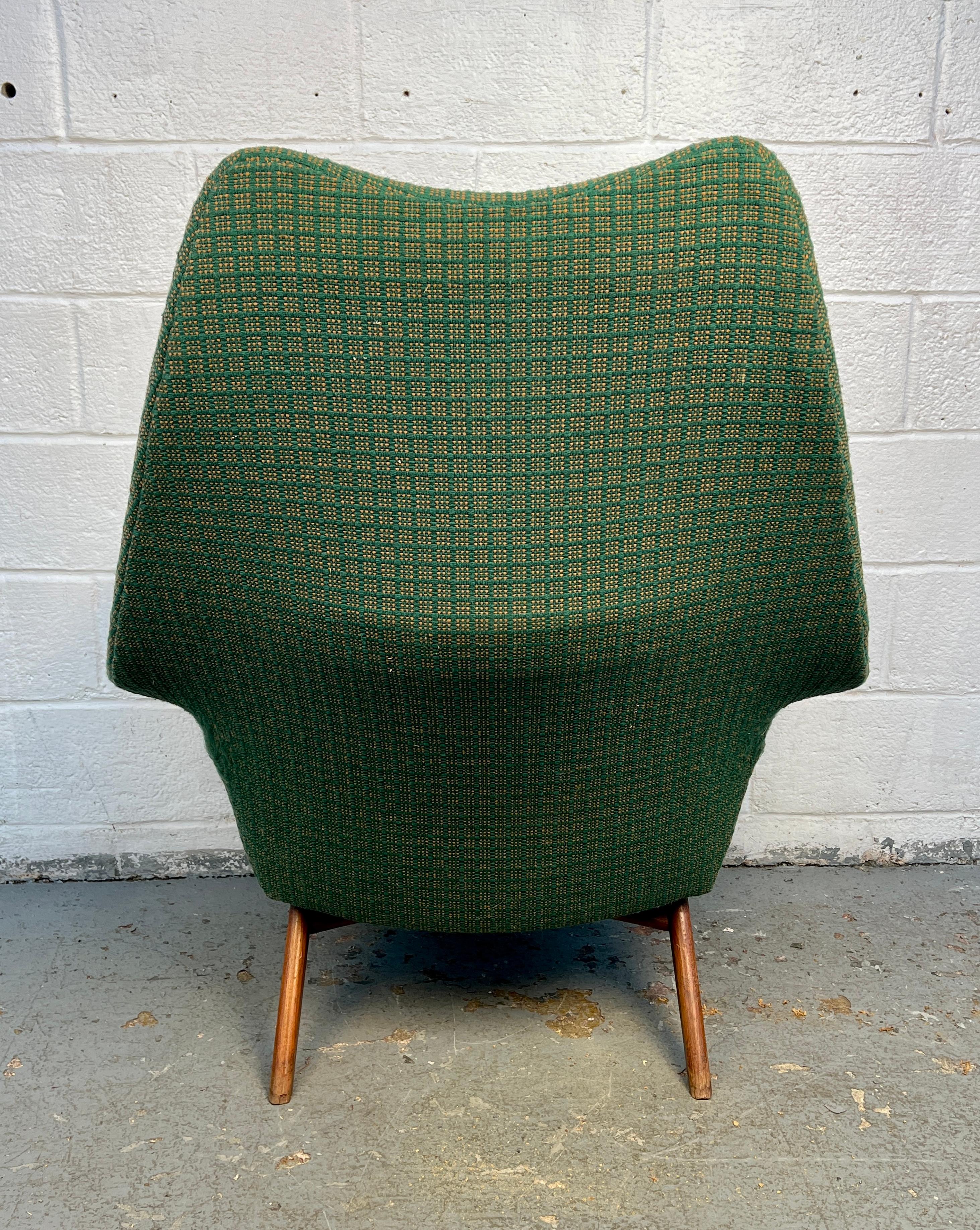 Vintage 1611-C Wingback Lounge Chair par Adrian Pearsall Bon état - En vente à Brooklyn, NY