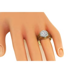 Vintage 1.67ct Diamond Gold Engagement Ring