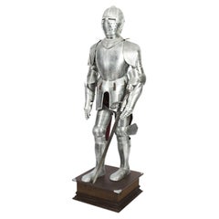 Vintage 16th C Style Complete Suit of Armour Engraved Mid 20th