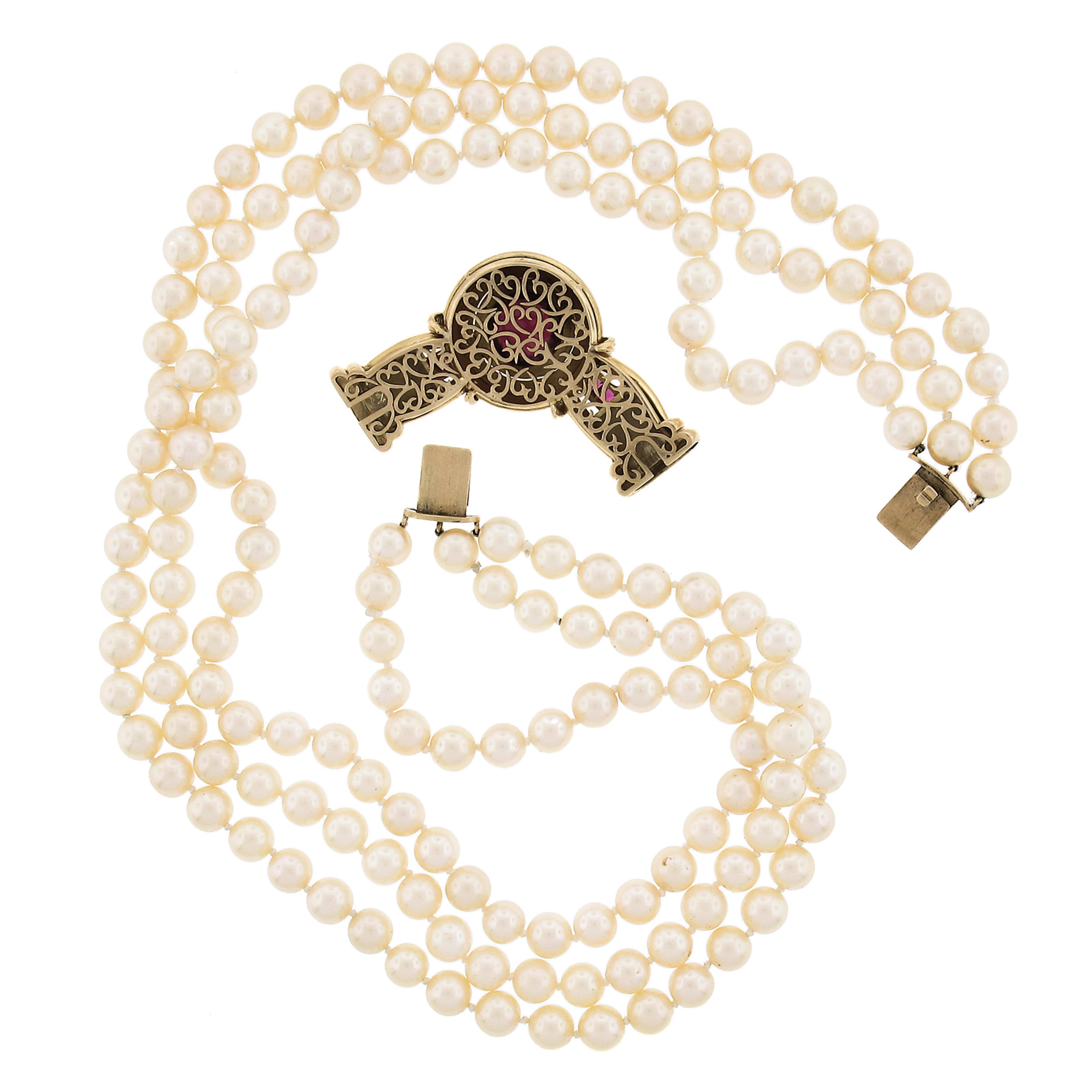 Donna Filone di perle vintage da 17