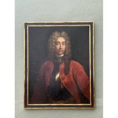 Vintage 1716 Original Oil Portrait of Gentleman