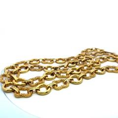 Vintage 171.60 Grams 36 Inch 18 Karat Yellow Gold Gold Necklace Necklace