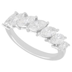 Retro 1.72 Carat Diamond and White Gold Engagement Ring