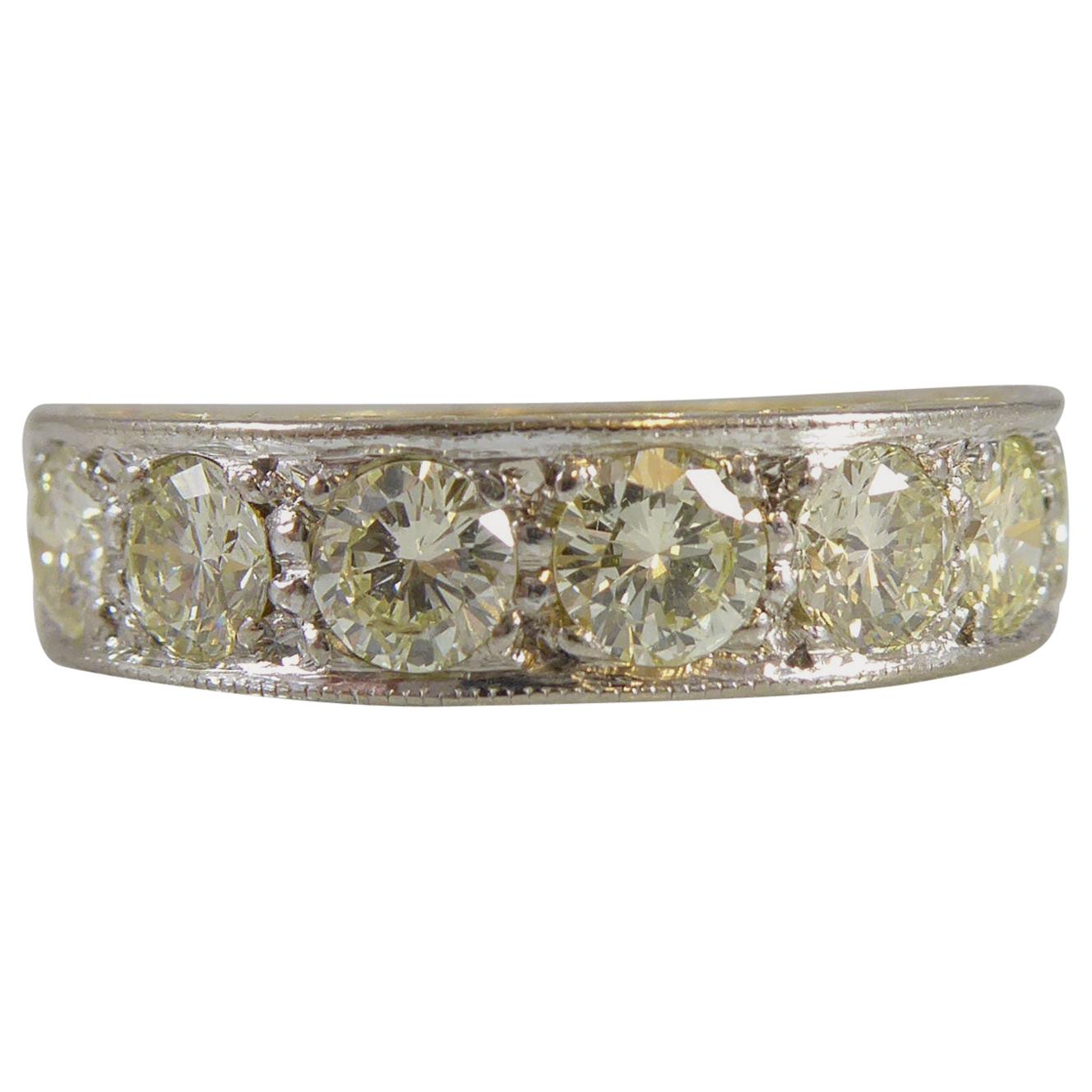 Vintage 1.68 Carat Diamond Eternity Ring