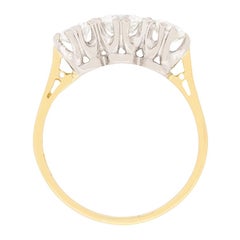 Vintage 1.75 Carat Diamond Three-Stone Ring, circa 1960s