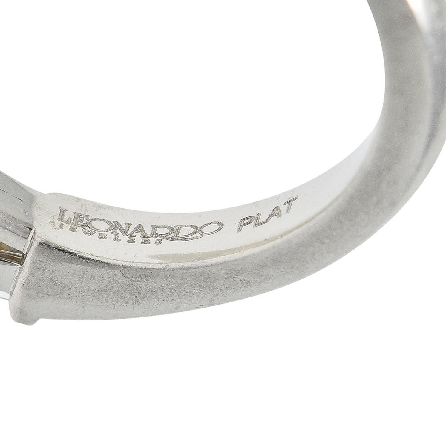 Vintage 1.75 CTW Transitional Cut Diamond Platinum Three Stone Engagement Ring 3