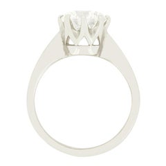 Vintage 1.75t Diamond Solitaire Ring, c.1980s