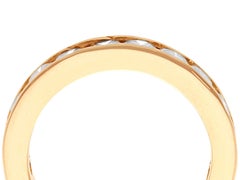 Vintage 1.76 Carat Diamond and 18k Rose Gold Three Quarter Eternity Ring