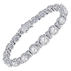 Vintage 17.65 Carat Total Diamond Bracelet, Collection Quality, GIA Certified