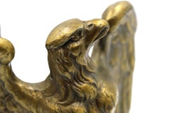 Vintage "1776" Brass American Eagle Bookends by Colonial Virginia