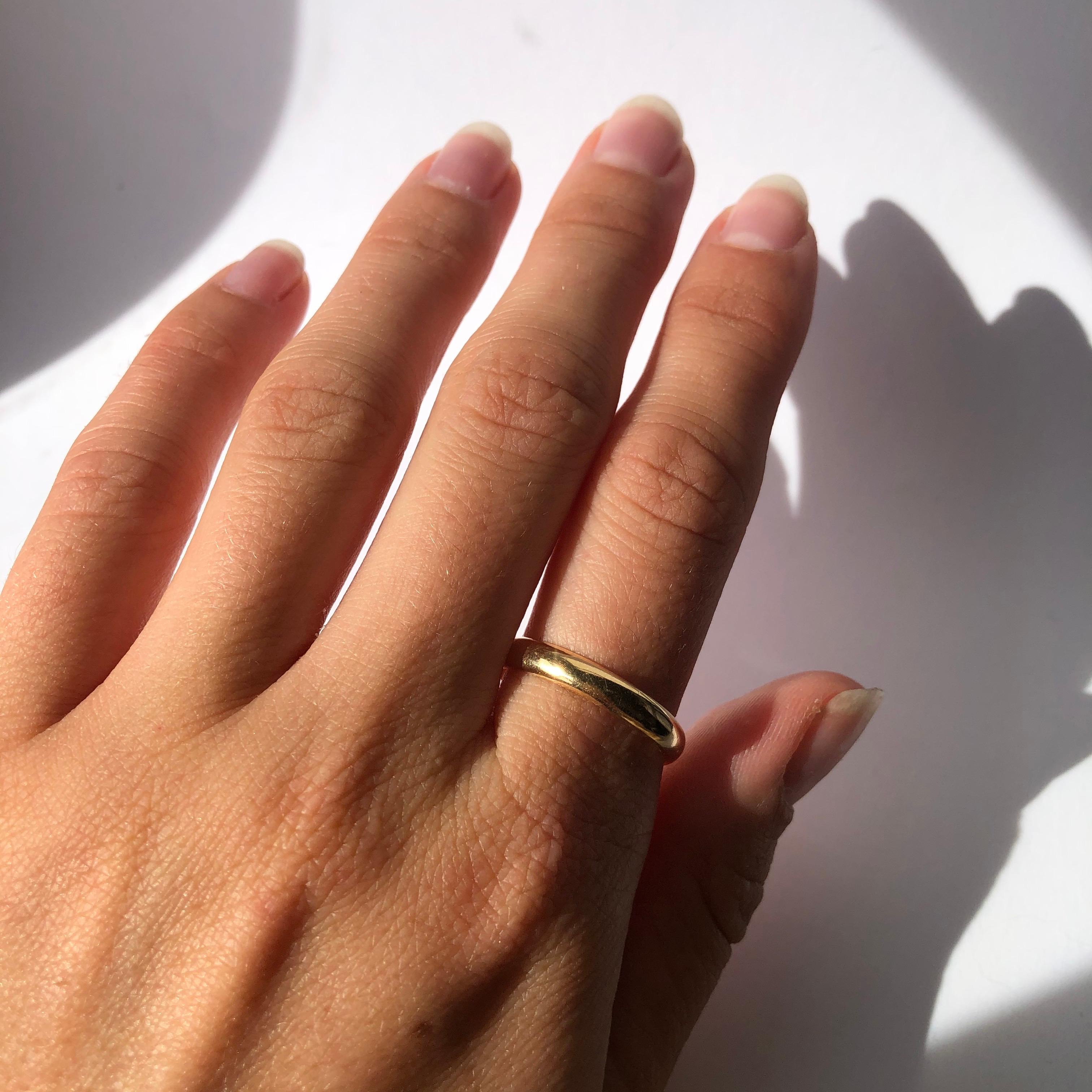 Vintage 18 Carat Gold Band In Good Condition In Chipping Campden, GB
