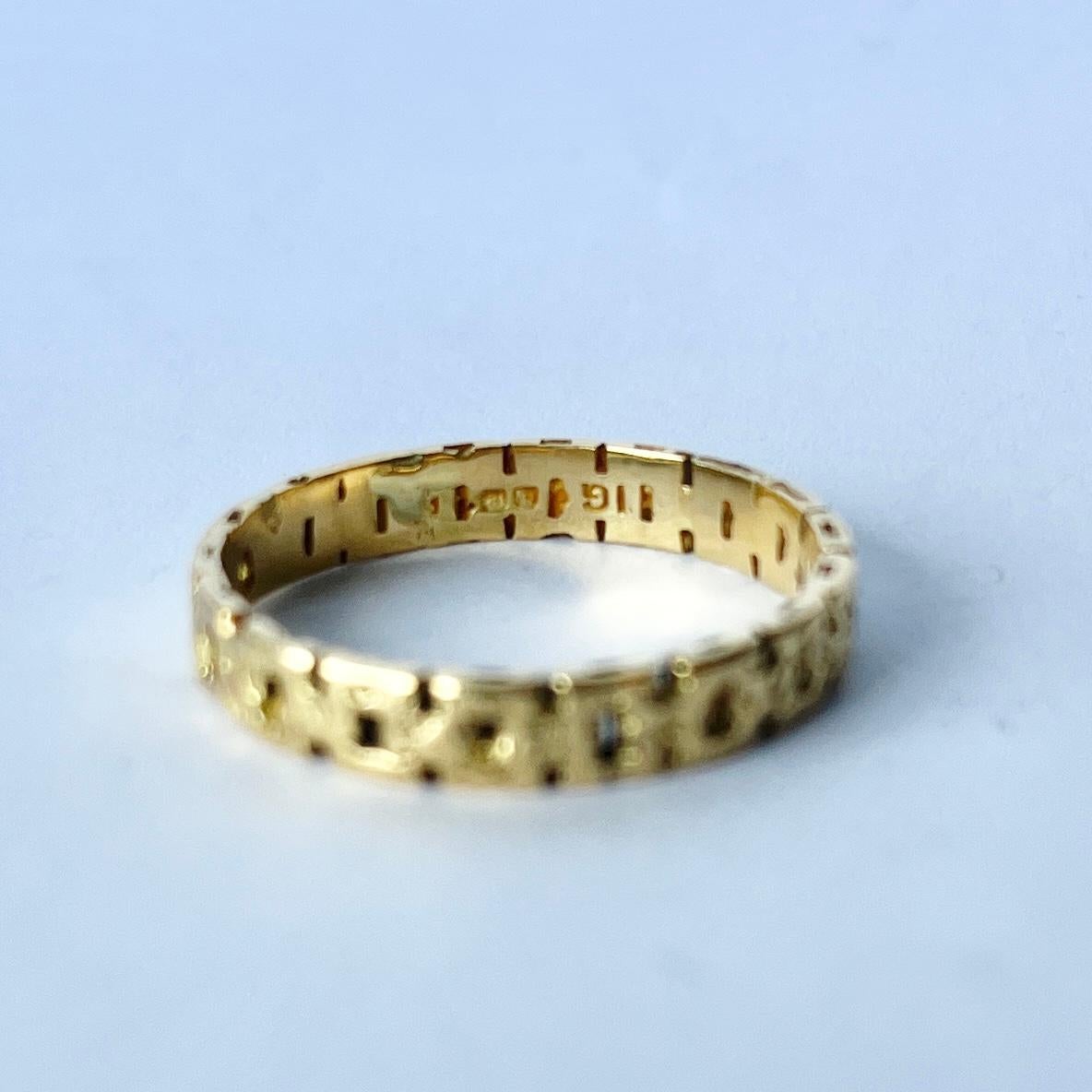 Bracelet décoratif vintage en or 18 carats Unisexe en vente