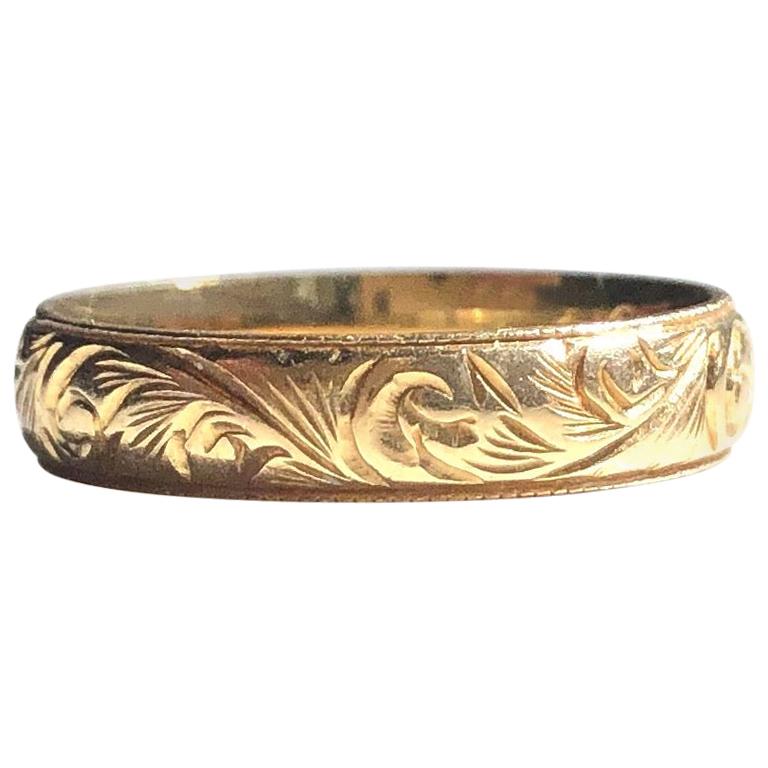 18 Karat Gold Dekoratives Vintage-Ring