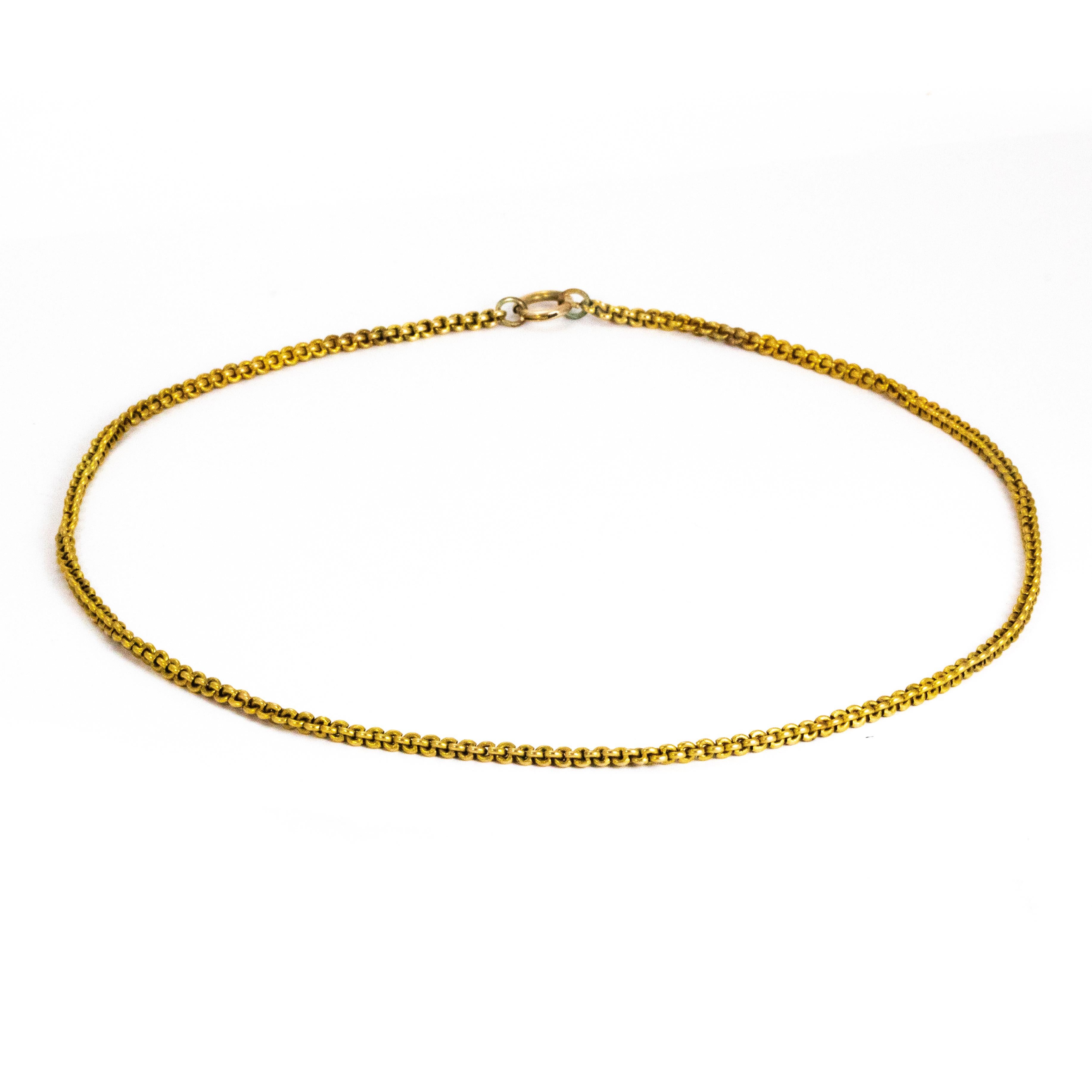 Modern Vintage 18 Carat Gold Necklace