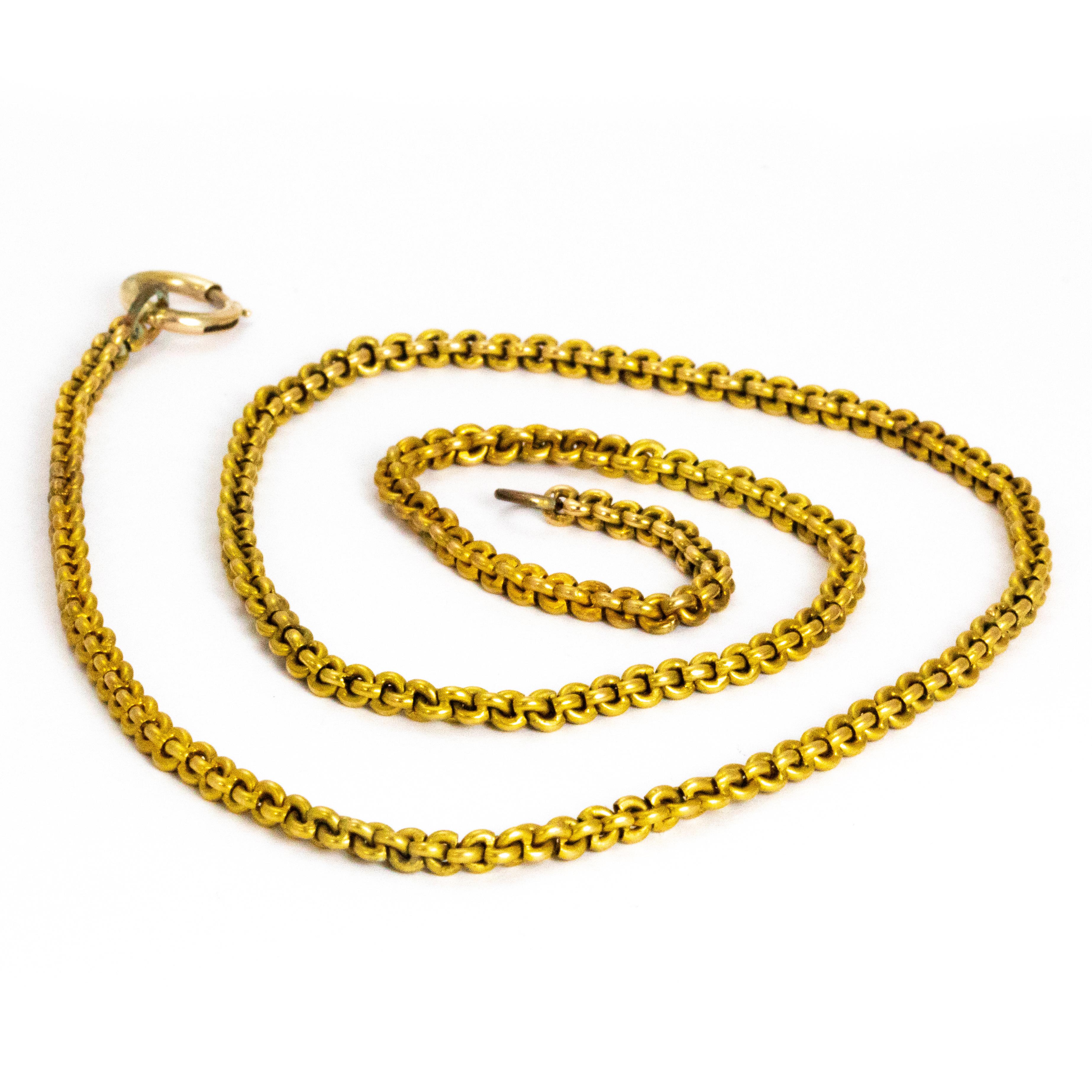 Women's or Men's Vintage 18 Carat Gold Necklace