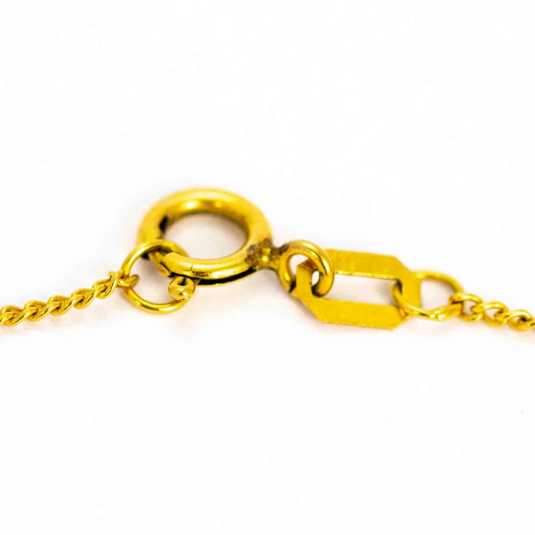 Vintage 18 Carat Gold Swallow Necklace 1