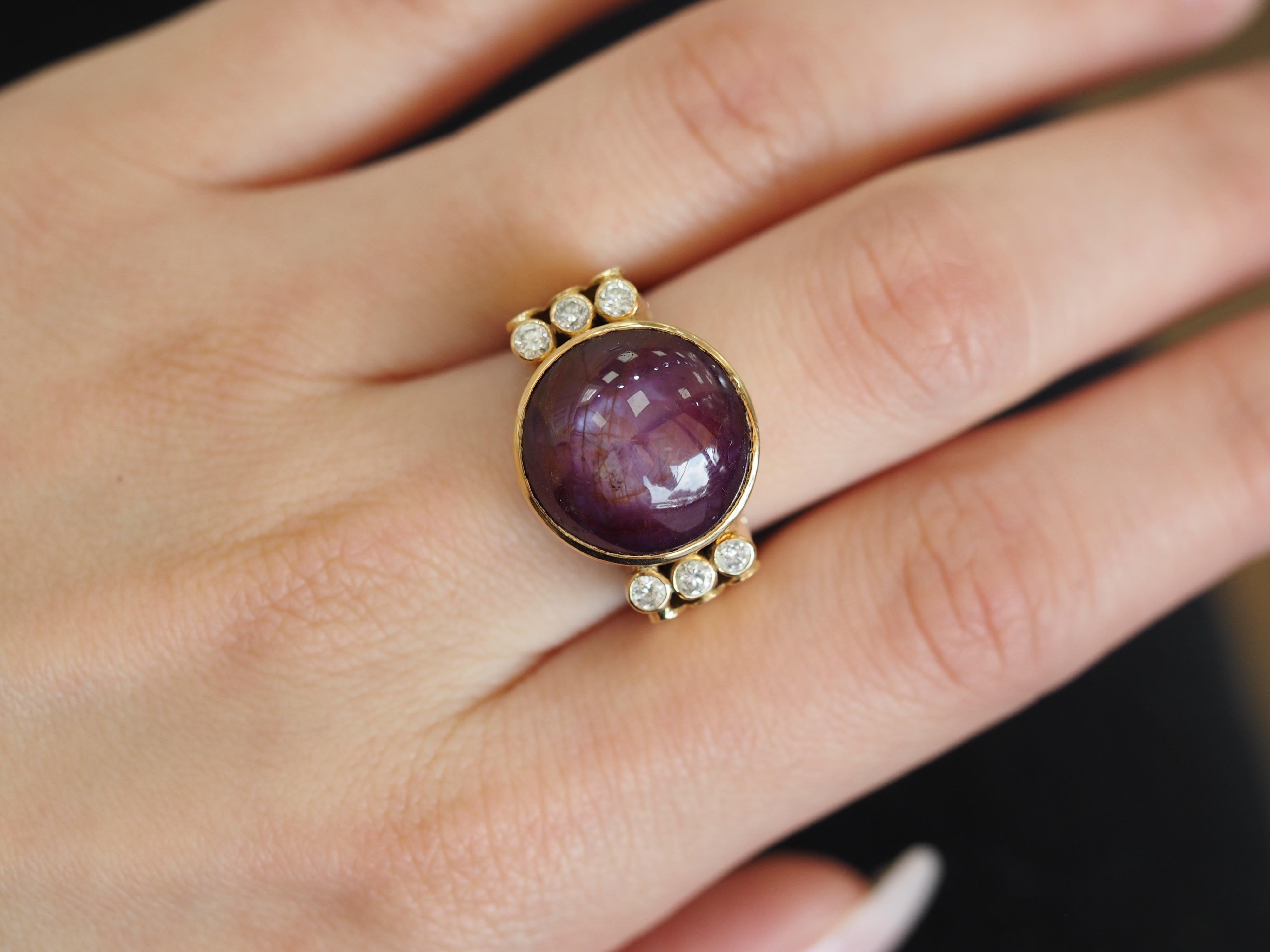 antique star ruby ring