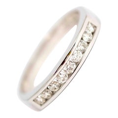Vintage 18 Carat White Gold 1/3 Diamond Eternity Band