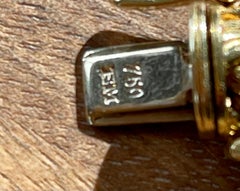Bracciale da collo e bracciale in oro giallo 18 K vintage firmato Meister Zurich