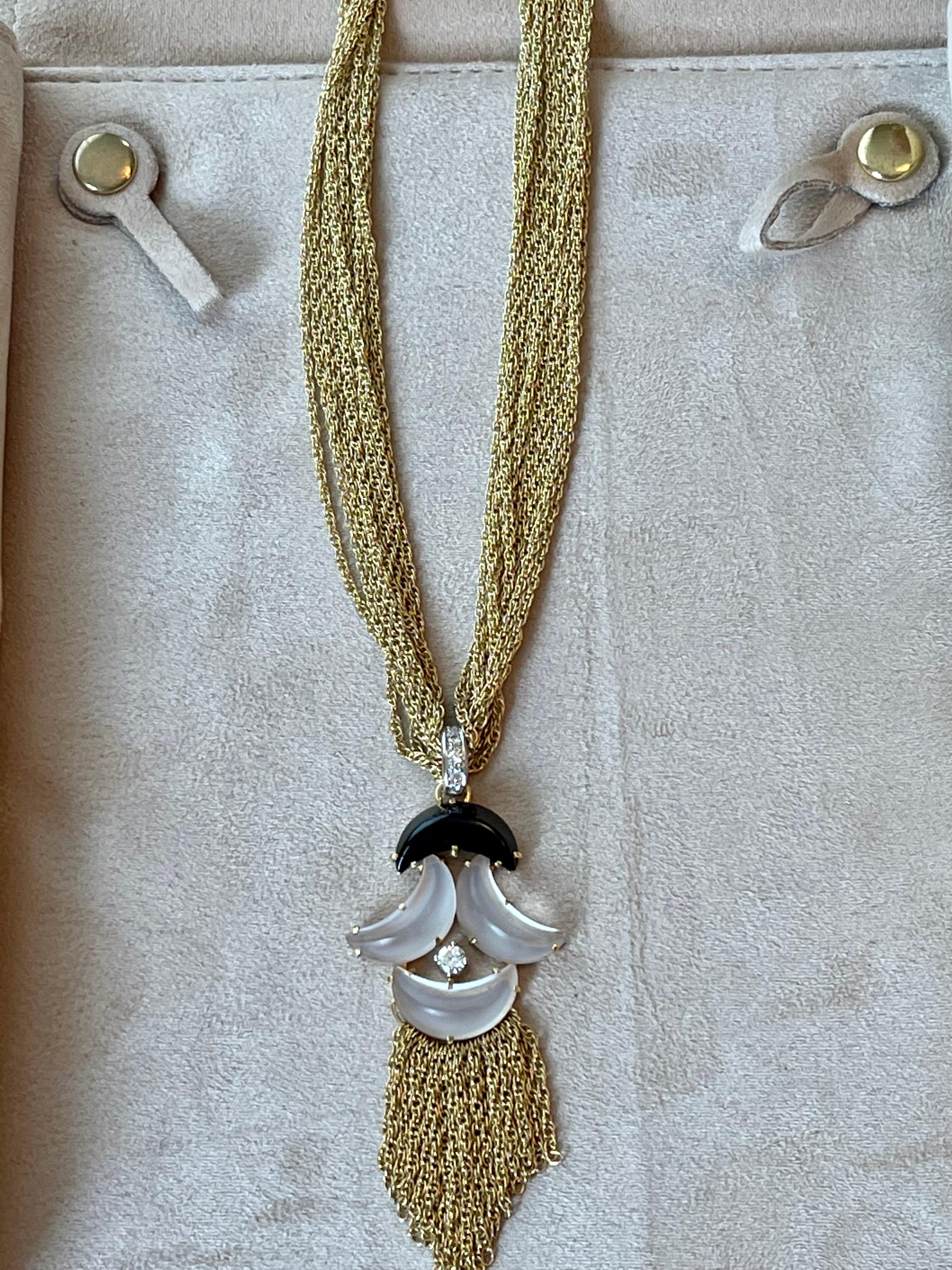 gold rock necklace