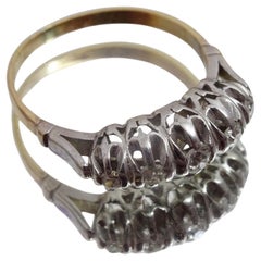 Anillo vintage de oro de 18 quilates y diamantes