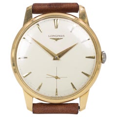 Vintage 18 Karat Gold Automatic Longines Wristwatch, 1960s
