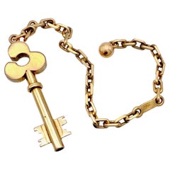 Vintage 18 Karat Gold Key Holder 