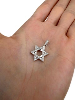Vintage 18 Karat Gold Diamond “Star Of David” Pendant