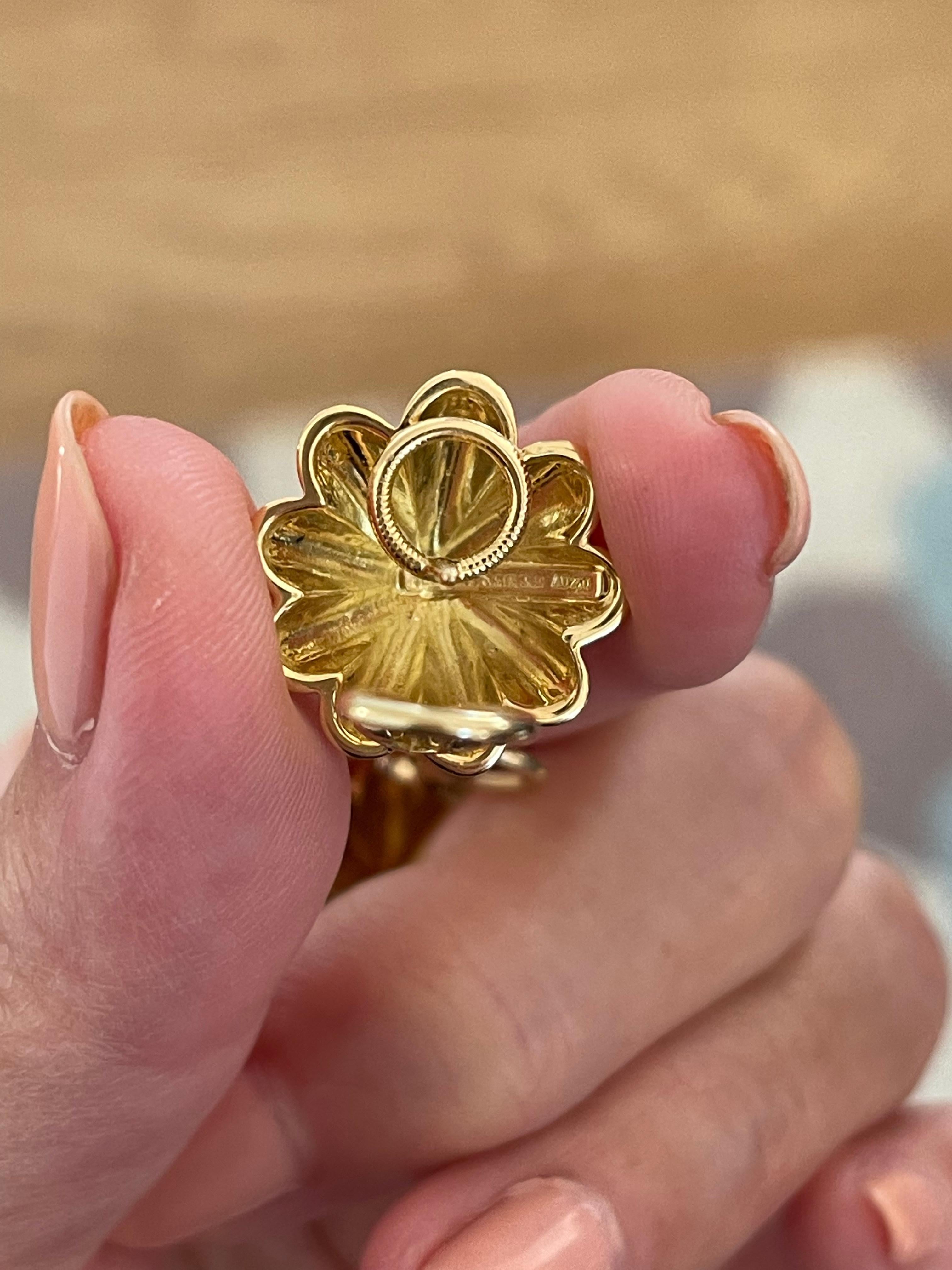 Vintage 18 Karat Gold Tiffany & Co. Limpet Ohrringe von Schlumberger für Damen oder Herren