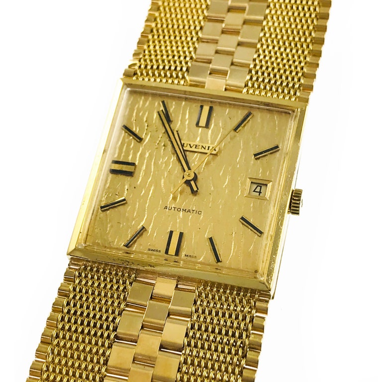 Vintage 18 Karat Juvenia Gold Watch at 1stDibs juvenia watch 18k