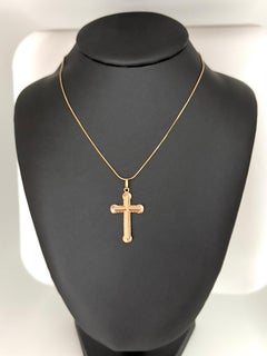 Vintage 18 karat Rose Gold Cross