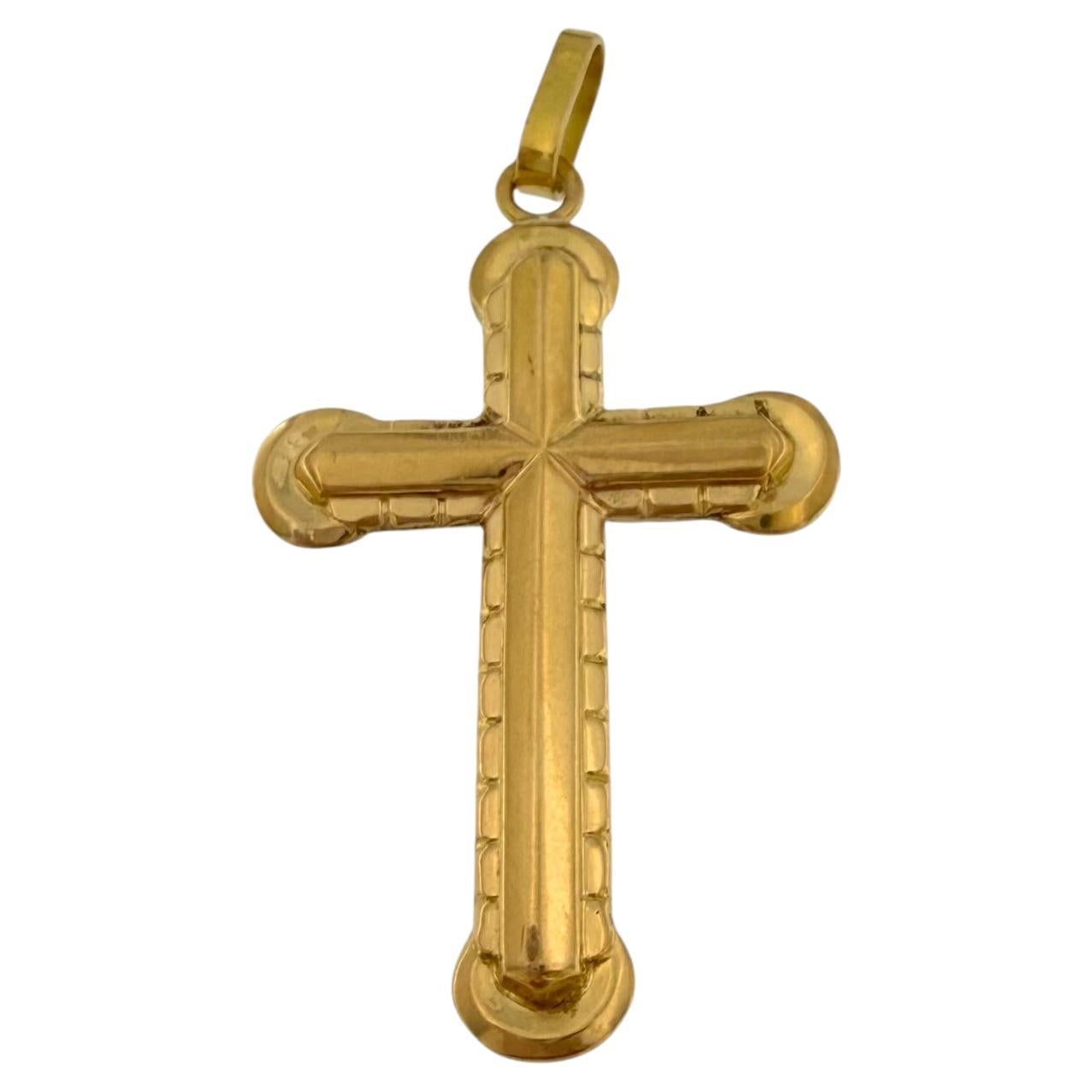 Vintage 18 karat Rose Gold Cross