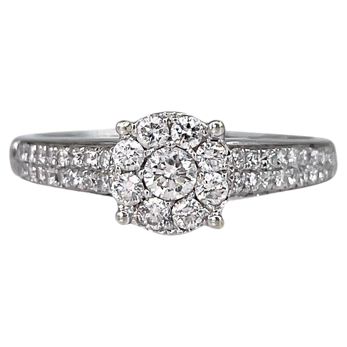 18 Carat White Gold Argyle Pink Diamond, Baguette and Brilliant Cut Diamond Ring For Sale at 1stDibs