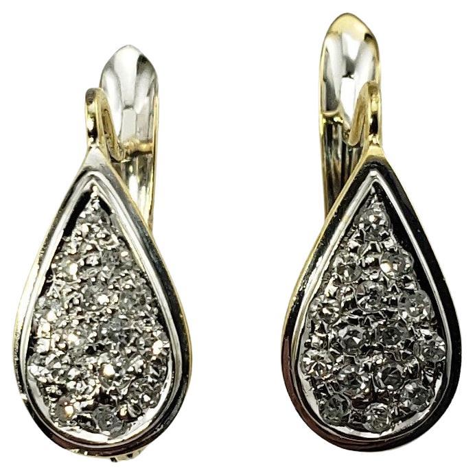18 Karat White Gold and Diamond Earrings For Sale