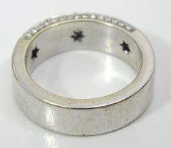 Vintage 18 karat White Gold and Pave Diamond Ring