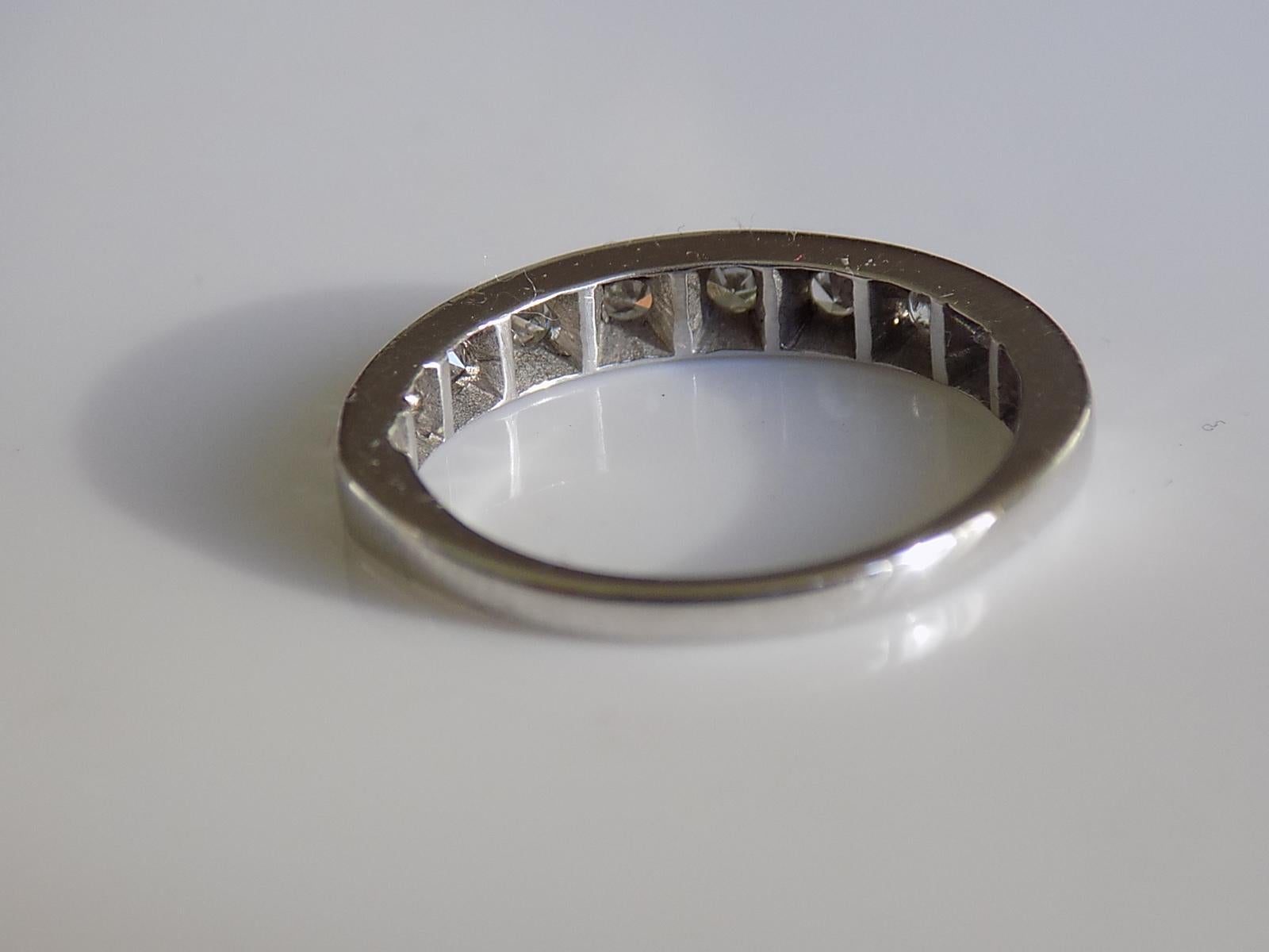 vintage half eternity ring