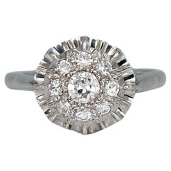 Verlobungsring aus 18 Karat Weißgold TW 0,45 Karat Diamant