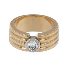 Vintage 18 Karat Yellow Gold 0.45 Cttw Old European Cut Diamond Solitaire Ring