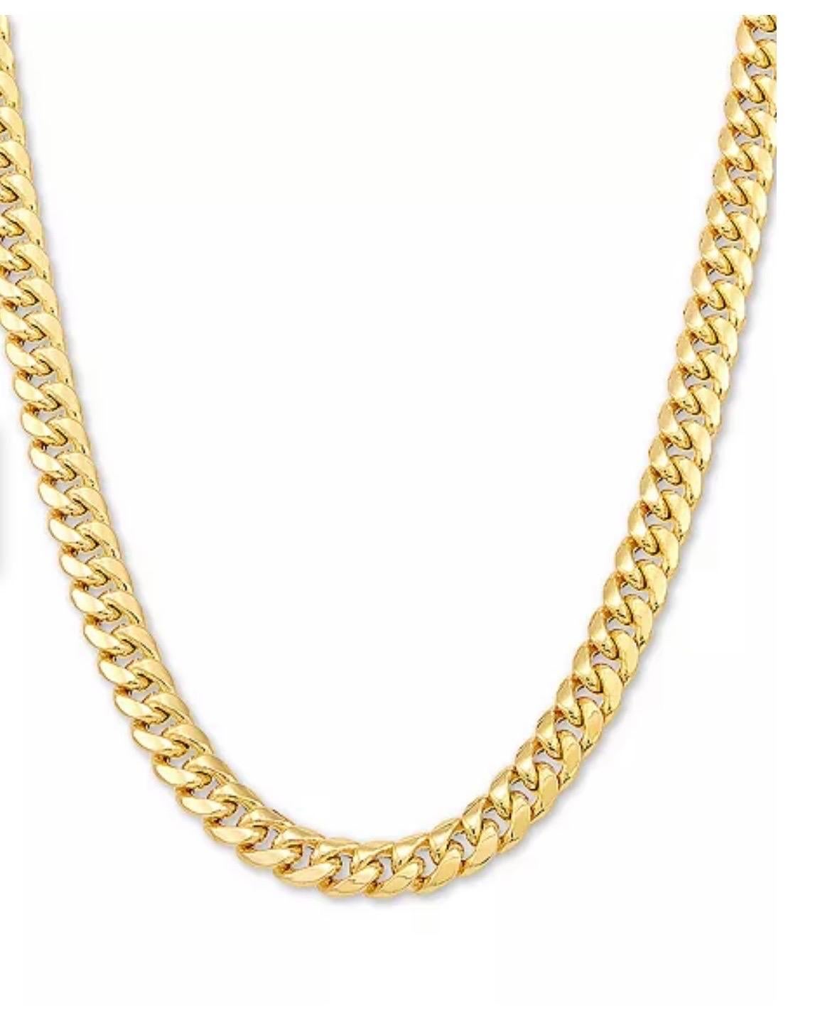 Vintage 18 Karat Yellow Gold 150 Gm Cuban link Chain Unisex In Excellent Condition For Sale In New York, NY