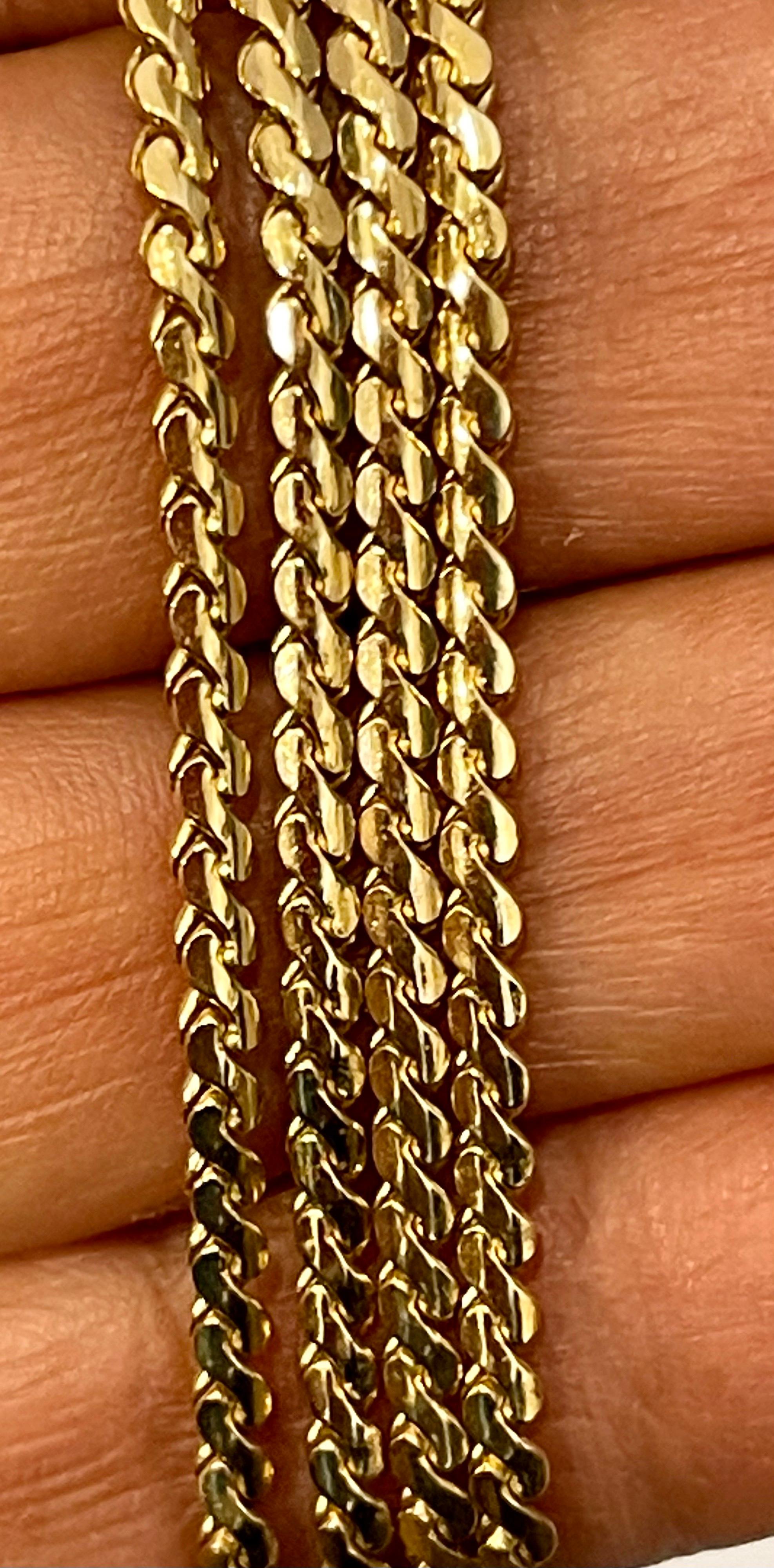 Vintage 18 Karat Yellow Gold 19 Gm Chain Necklace 2